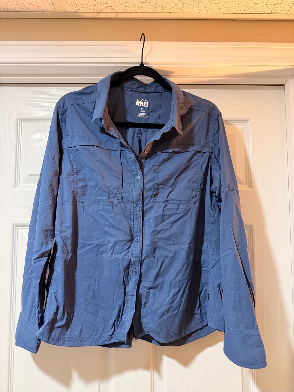 REI Women's Slate Blue Utility Shirt / active wear